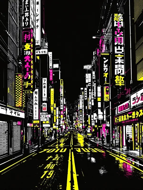 赛博朋克街头 漫画封面